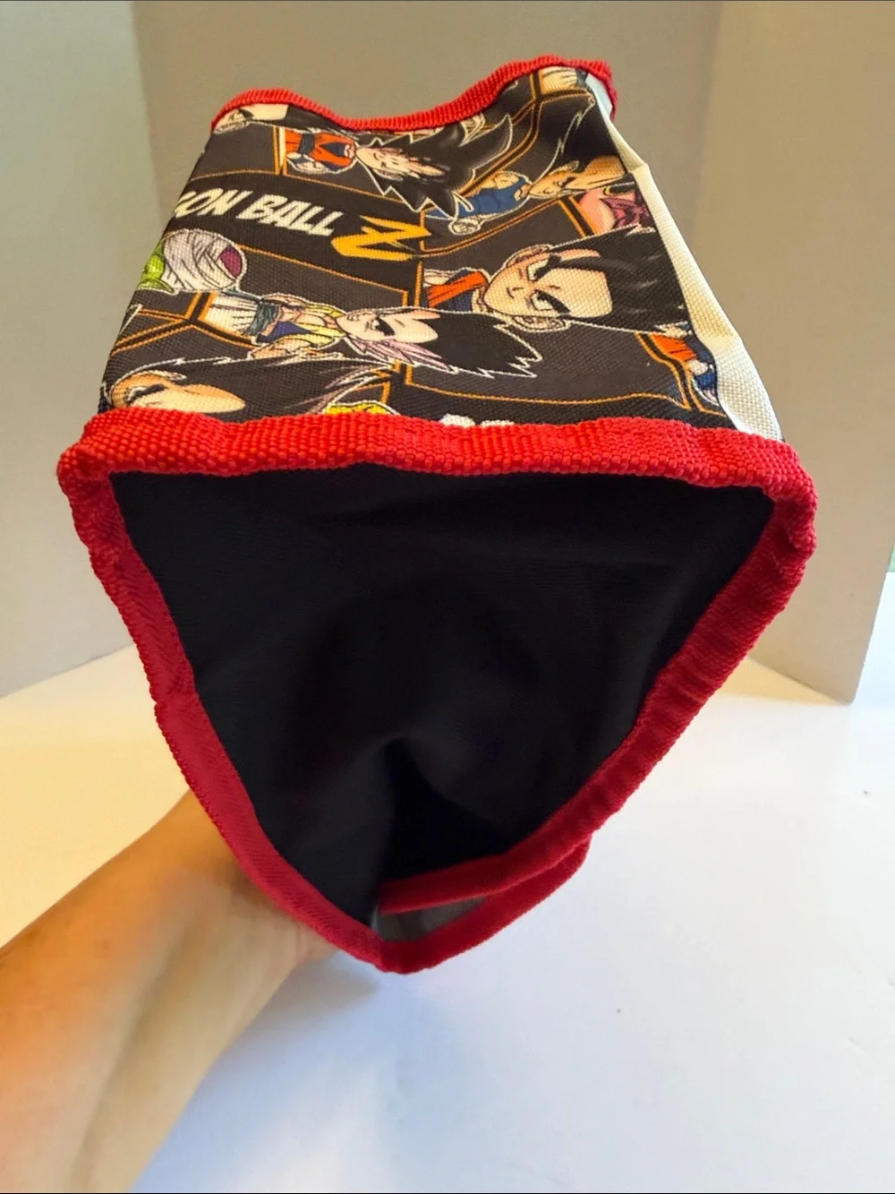 Bioworld Dragon Ball Z Kids Lunch Bag in Red, Black, Yellow